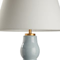 Daphne Sea Blue Table Lamp tapered linen shade