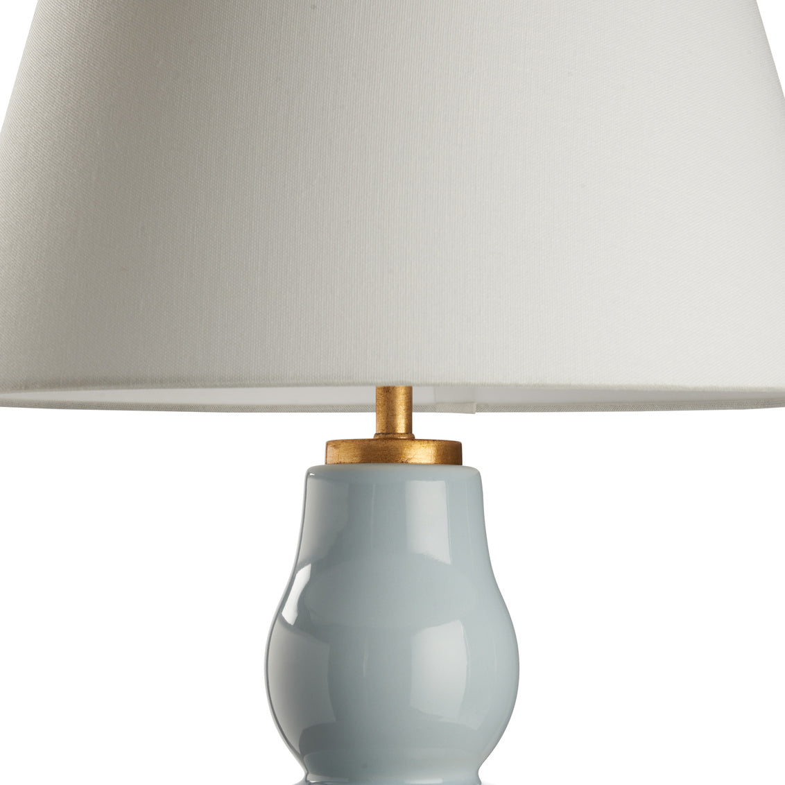 Daphne Sea Blue Table Lamp tapered linen shade