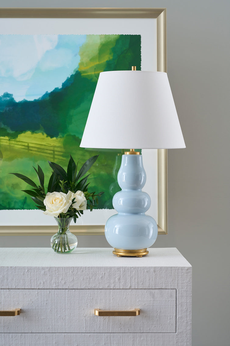 Daphne Sea Table Lamp styled on dresser