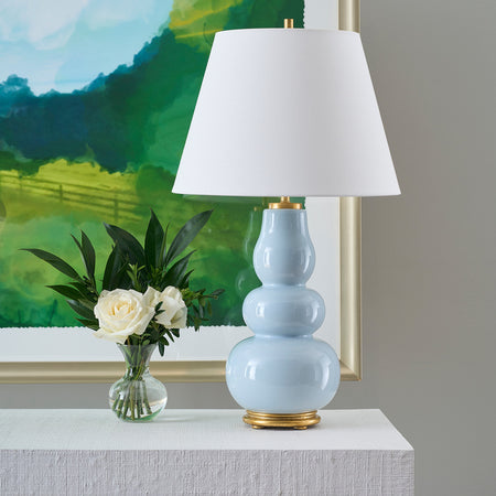 Daphne Sea Table Lamp styled on dresser