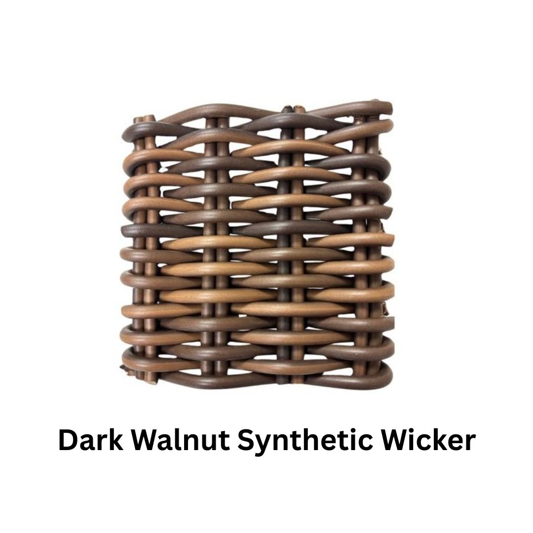 Dark Walnut Synthetic Wicker Sample