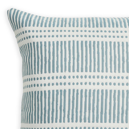 Dash Dot Mineral Outdoor Sunbrella Pillow Cover closeup