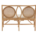 Deauville Rattan Bench back view