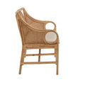 Deauville Rattan Bench side view
