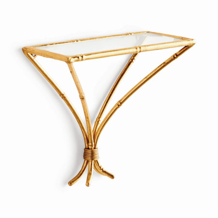 Delancey Bamboo Style Gold Wall Bracket 