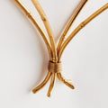 Delancey Bamboo Style Gold Wall Bracket closeup
