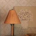 Delphine Mini Table Lamp styled with flower art