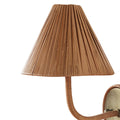 Delphine Rattan Wall Sconce side view