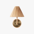 Delphine Sconce - rattan shade