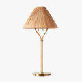 Delphine Table Lamp - rattan shade