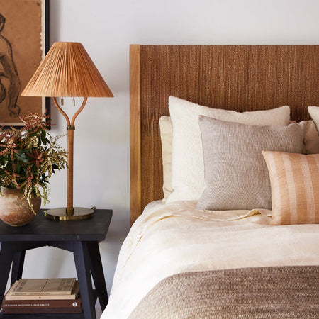 Delphine Table Lamp styled in bedroom