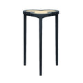 Deschamps Navy Accent Table side view