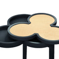 Deschamps Navy Lacquer Accent Table with removable top
