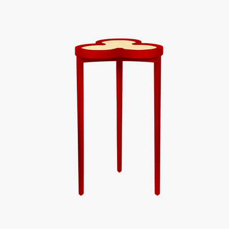 Deschamps Red Accent Table