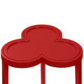 Deschamps Red Matte Lacquer Clover top table