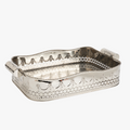 Devon Nickel Embossed Bar Tray