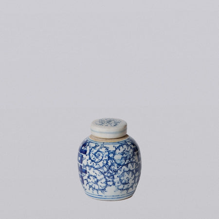 Double Happiness Tiny Jar - vine pattern