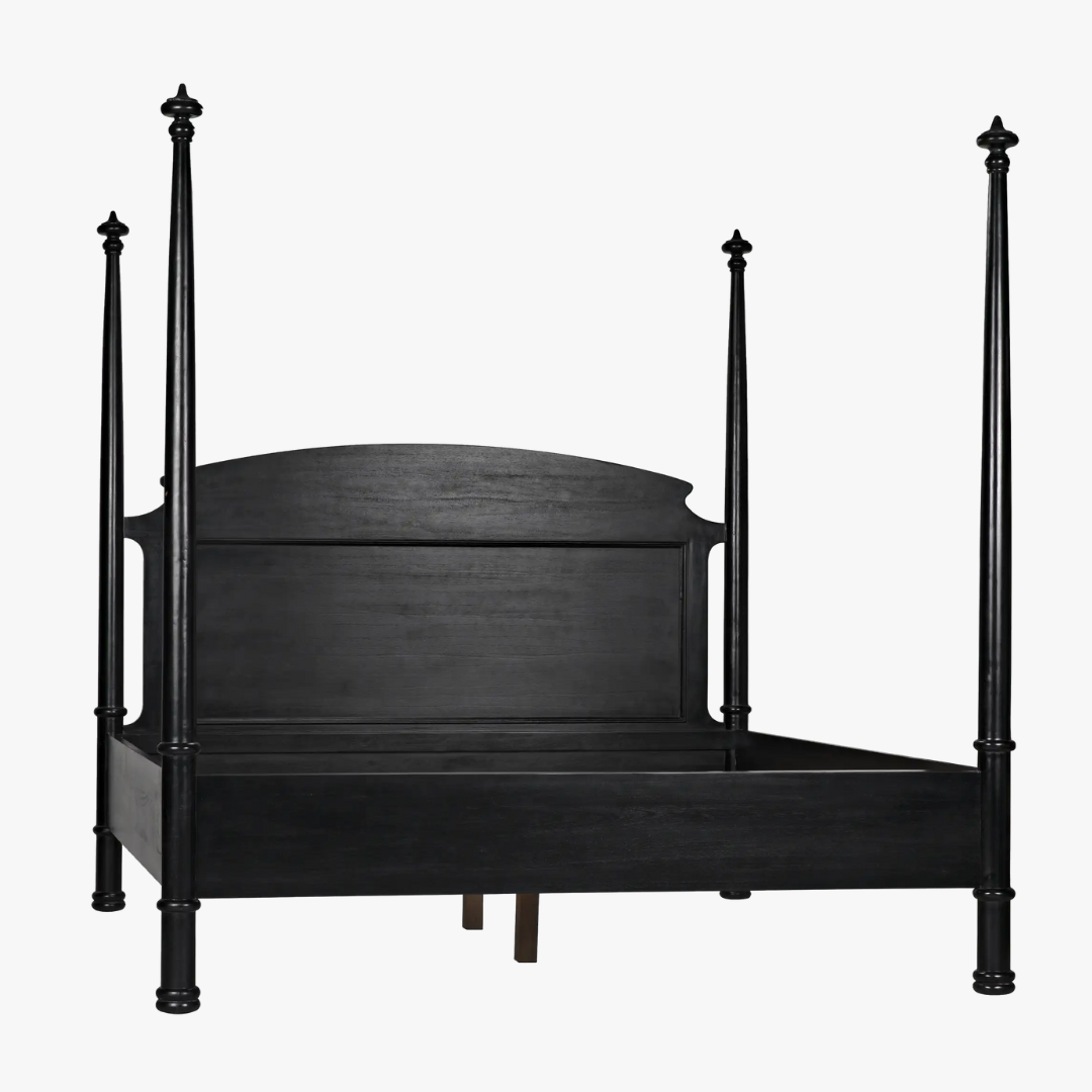 Douglas Black Bed - four poster
