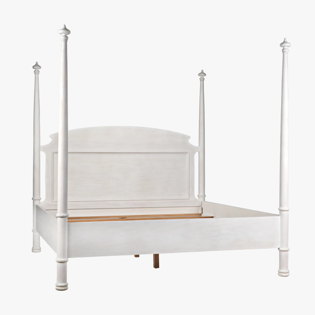 Douglas White Bed - four poster