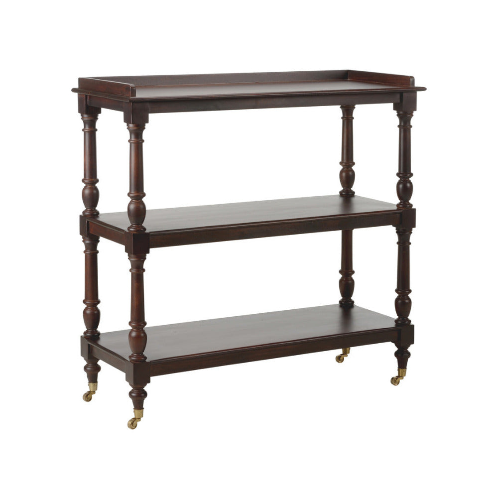 Drayton Butlers Trolley - dark mahogany finish