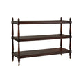 Drayton Large Butlers Trolley - dark wood finish bar cart