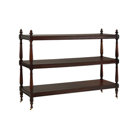 Drayton Large Butlers Trolley - dark wood finish bar cart