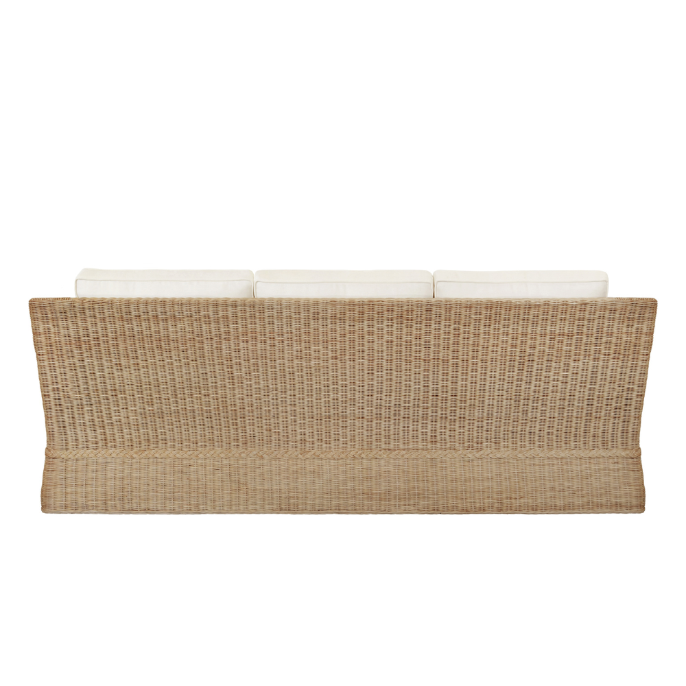 Duchess Woven Rattan Sofa Back View