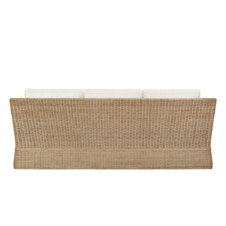 Duchess Woven Rattan Sofa Back View