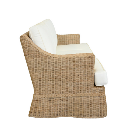 Duchess Woven Rattan Sofa Side View
