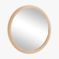 Dunmore Round Wicker Mirror