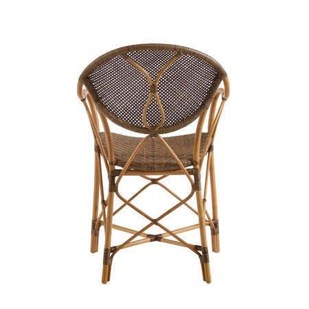 Dupont Rattan Arm Chair back view