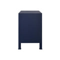 Miles Navy Nightstand - Side View