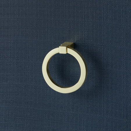 Zuri Storm Blue Dresser brass ring hardware