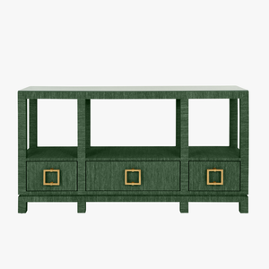 Edmond Forest Grasscloth Console