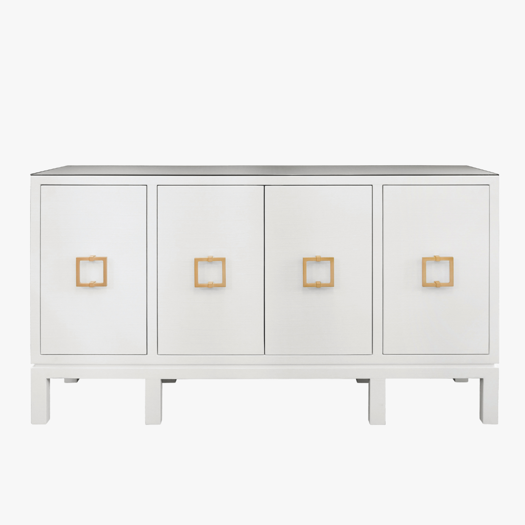 Edmond White Linen Buffet by Dear Keaton