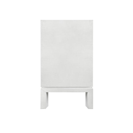Edmond White Textured Linen Buffet side view