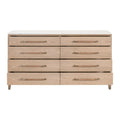 Edward Natural Oak Dresser - white marble top