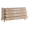 Edward Natural Oak Dresser - with open drawers