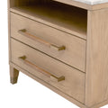 Edward Natural Oak Nightstand - angle view