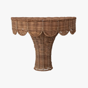 Effie Scalloped Rattan Wall Bracket