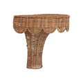 Effie Scalloped Rattan Wall Bracket side view