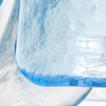 Eloise Blue Glass Pendant glass closeup