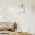 Eloise Clear Glass Pendant styled in bedroom