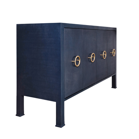 Elordi Navy Linen Sideboard