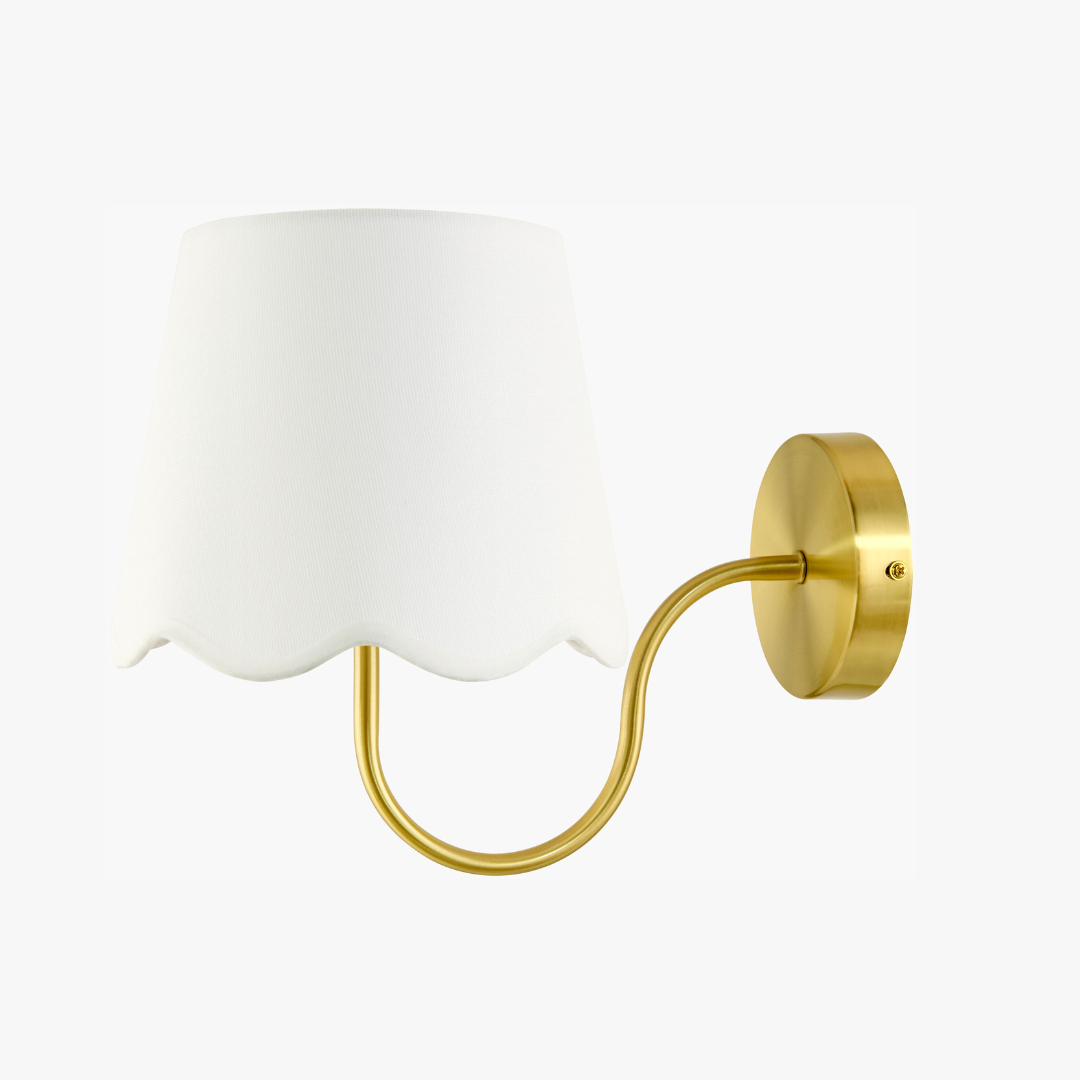 Elsie White Wall Sconce by Dear Keaton