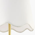 Elsie White Wall Sconce shade closeup