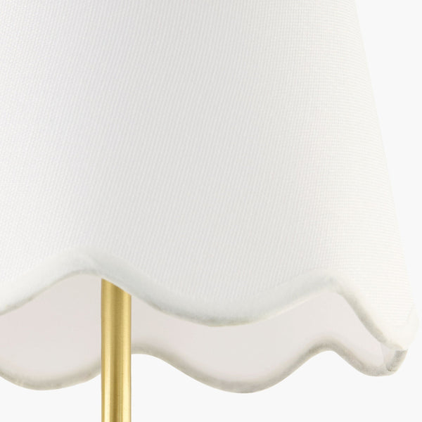 Elsie White Wall Sconce shade closeup