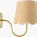 Elsie Woven Rattan Wall Sconce side view