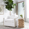 Erickson Swivel Club Chair Styled with Fiddle Leaf Fig