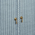 Evangeline Light Blue Woven Rattan Buffet hardware
